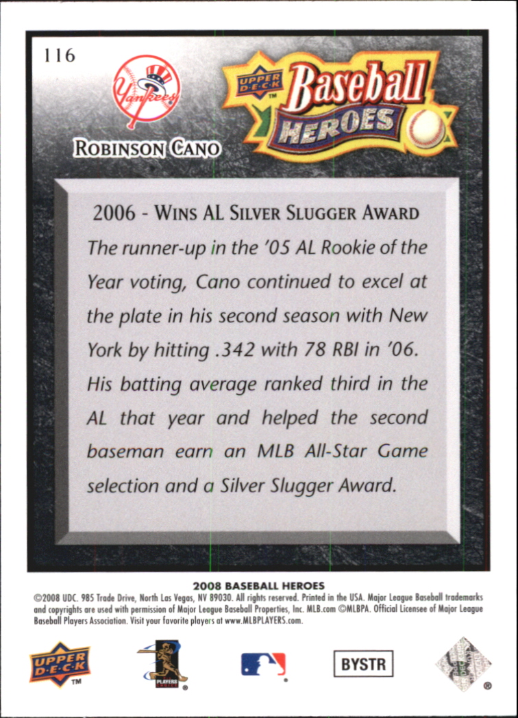 2008 Upper Deck Heroes Black Baseball Card Pick - Picture 181 of 305