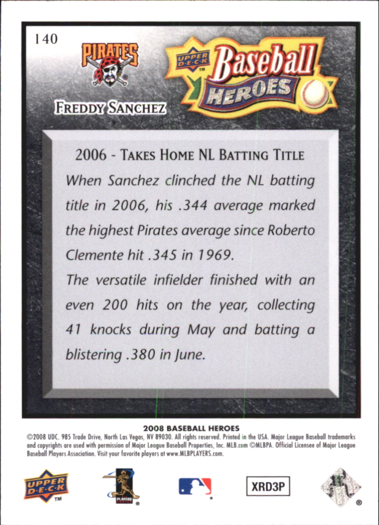 2008 Upper Deck Heroes Black Baseball Card Pick - Picture 216 of 305