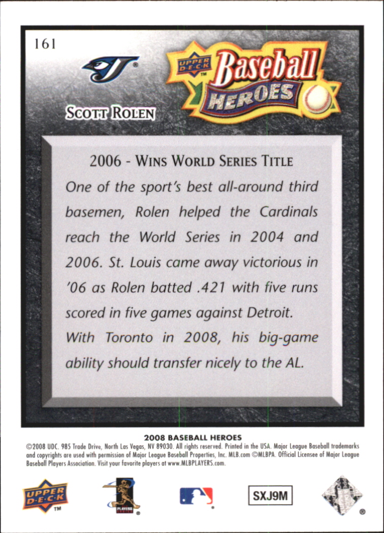 2008 Upper Deck Heroes Black Baseball Card Pick - Picture 246 of 305