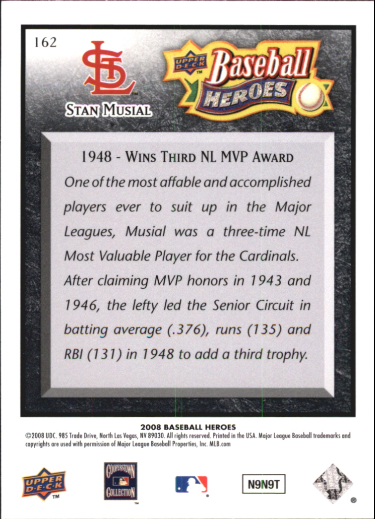 2008 Upper Deck Heroes Black Baseball Card Pick - Picture 248 of 305