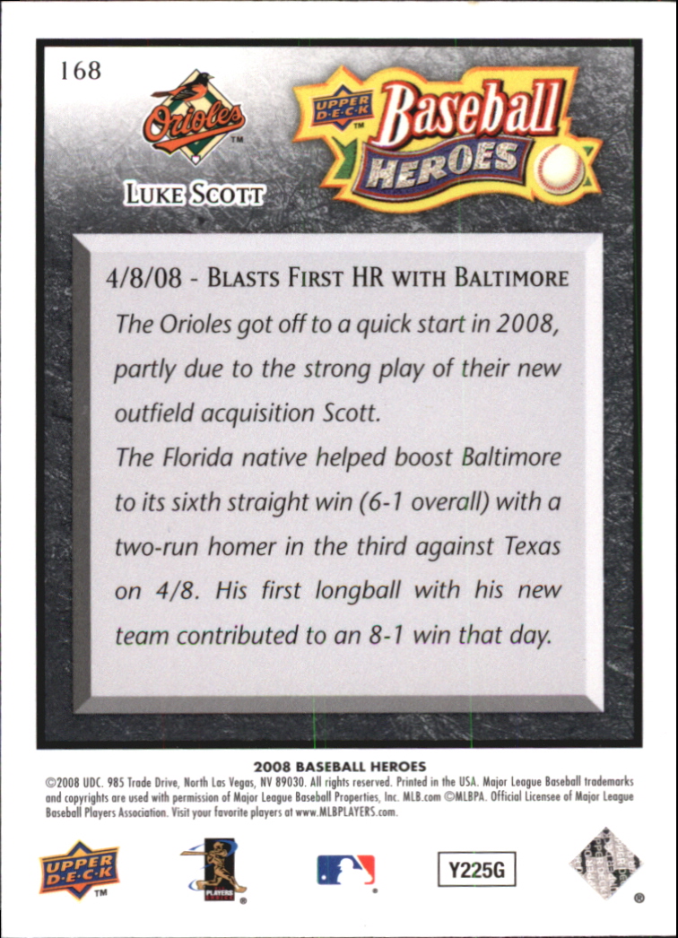 2008 Upper Deck Heroes Black Baseball Card Pick - Picture 260 of 305
