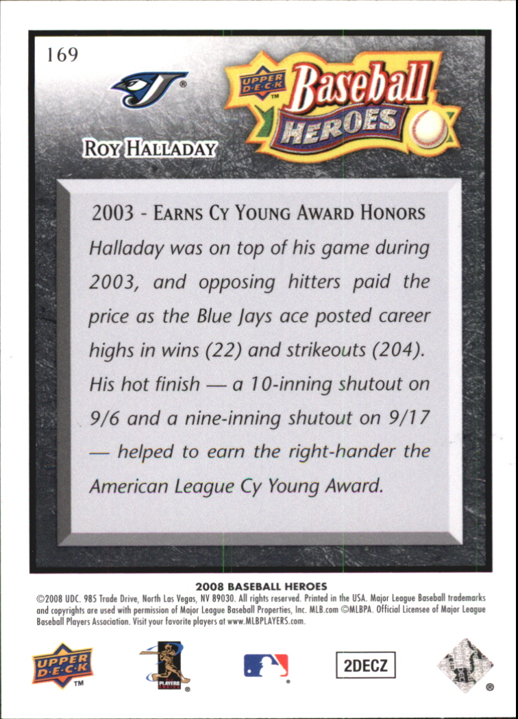 2008 Upper Deck Heroes Black Baseball Card Pick - Picture 262 of 305