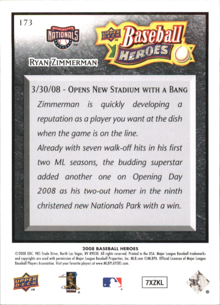 2008 Upper Deck Heroes Black Baseball Card Pick - Picture 268 of 305