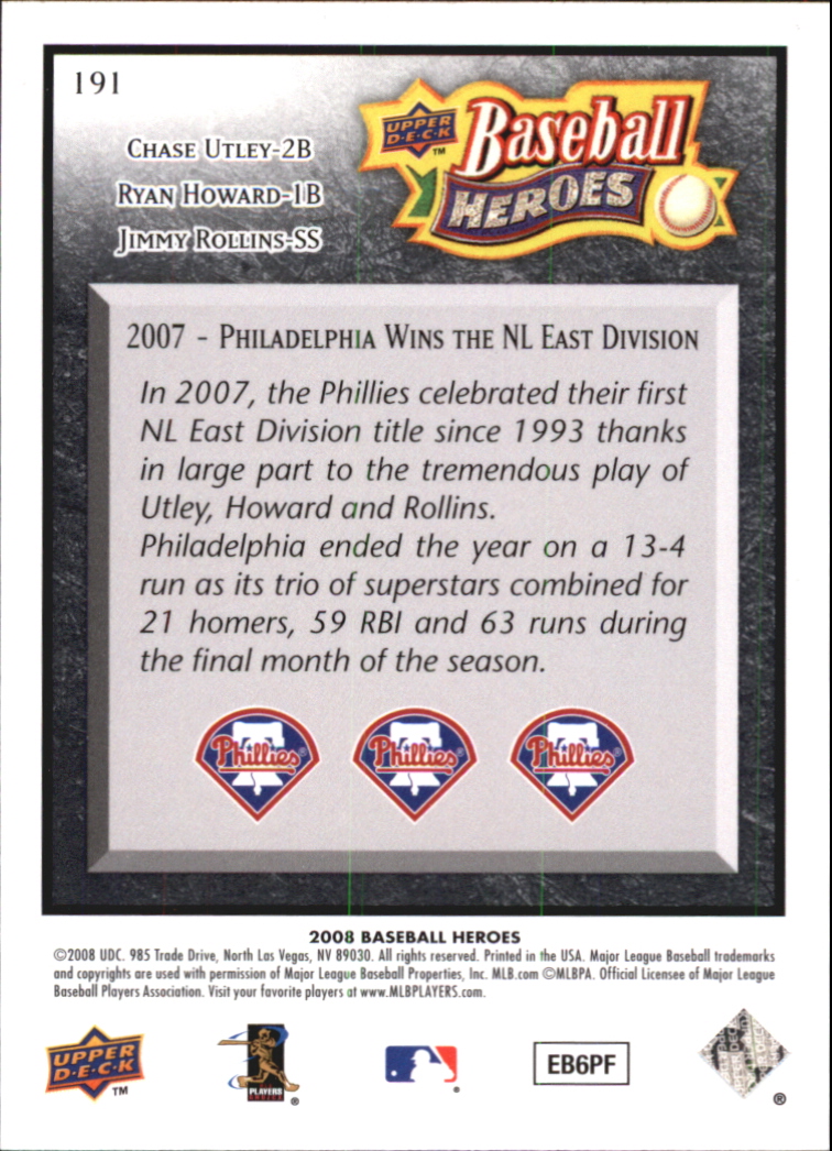 2008 Upper Deck Heroes Black Baseball Card Pick - Picture 289 of 305