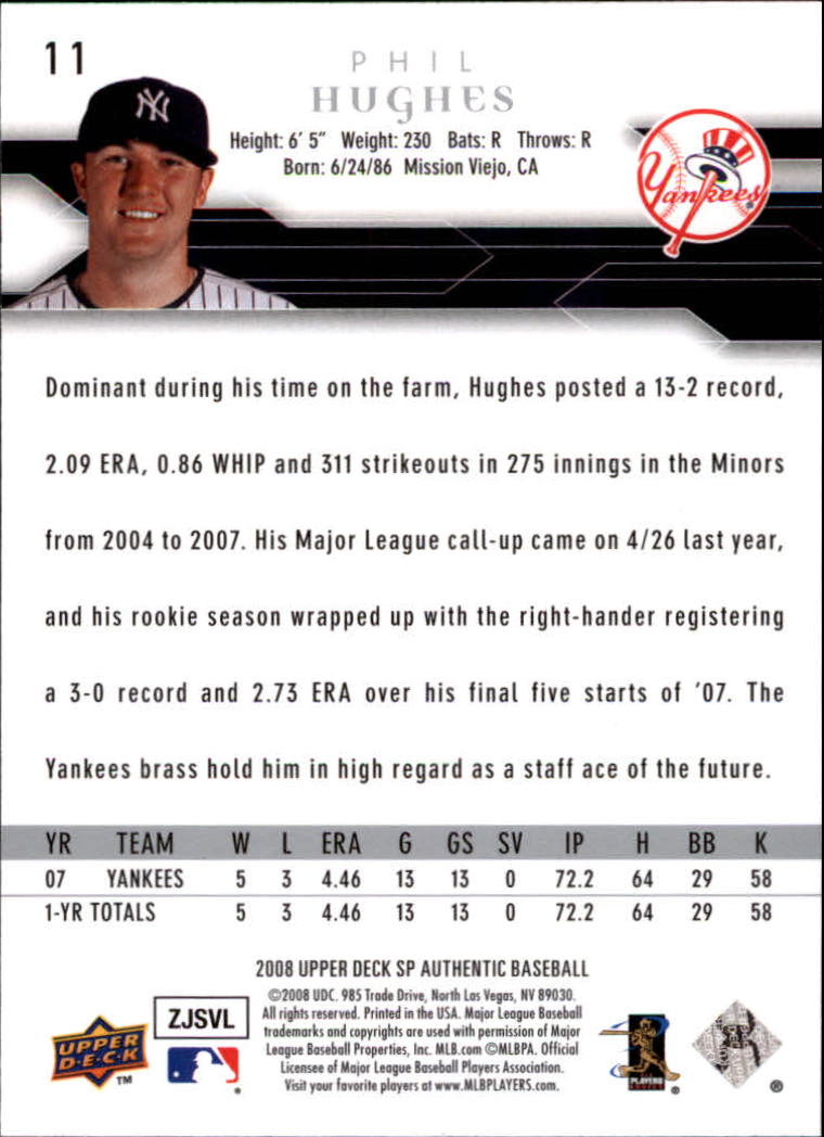 2008 SP Authentic Baseball Card Pick - Picture 23 of 208