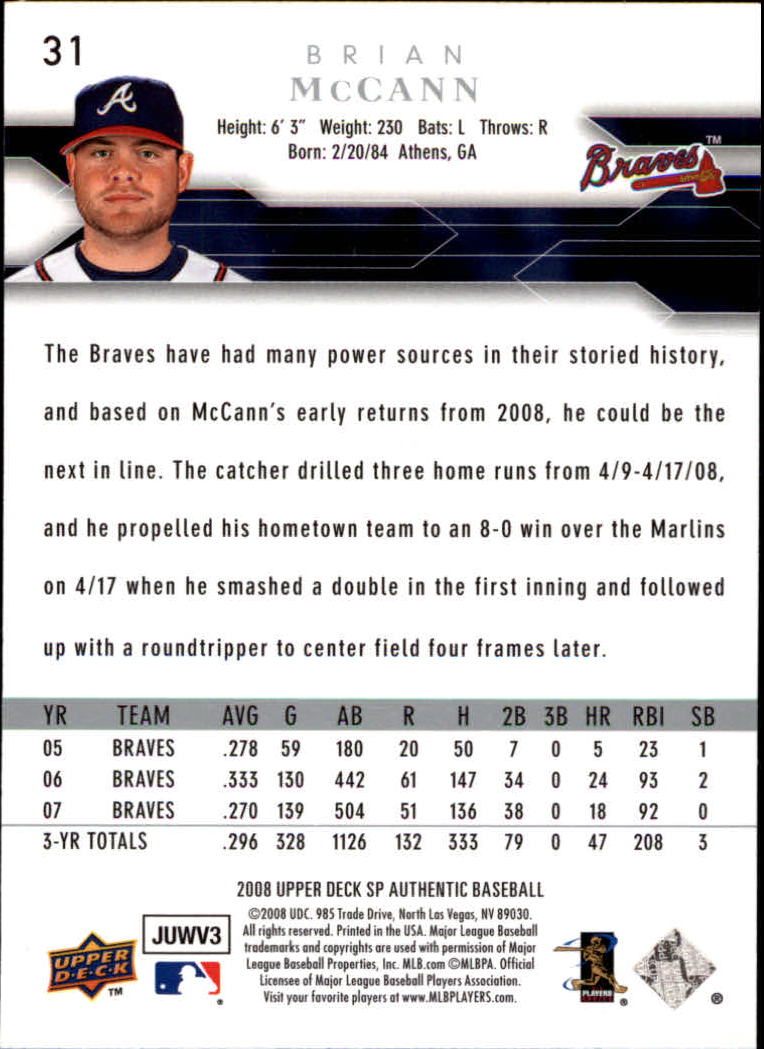 2008 SP Authentic Baseball Card Pick - Picture 63 of 208