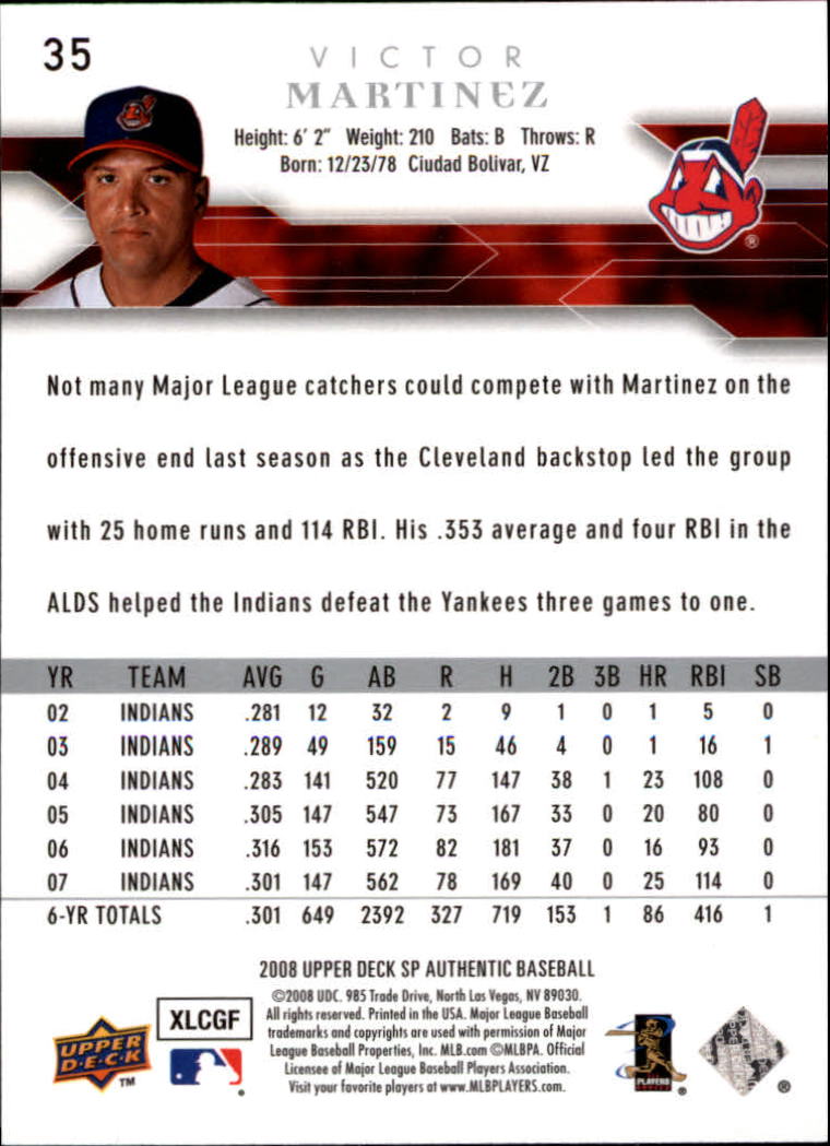 2008 SP Authentic Baseball Card Pick - Picture 71 of 208