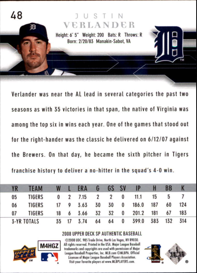 2008 SP Authentic Baseball Card Pick - Picture 97 of 208