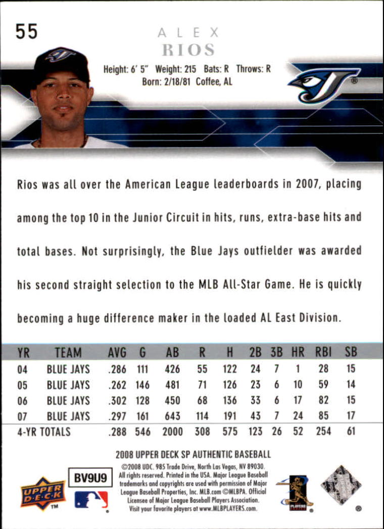 2008 SP Authentic Baseball Card Pick - Picture 111 of 208