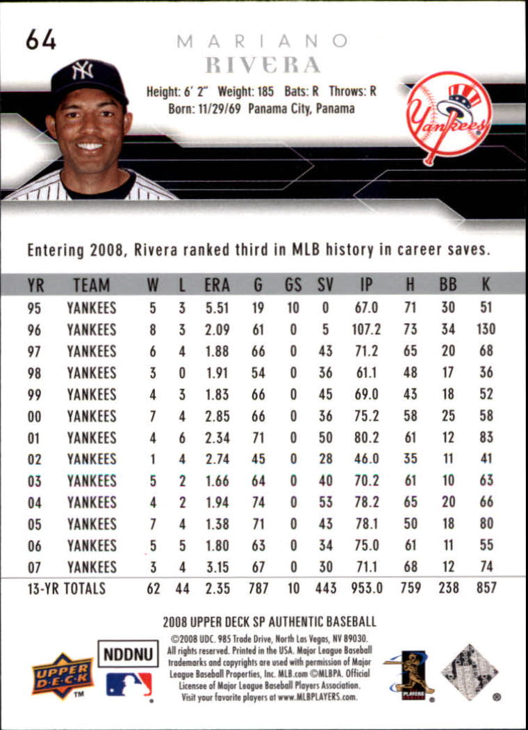 2008 SP Authentic Baseball Card Pick - Picture 129 of 208