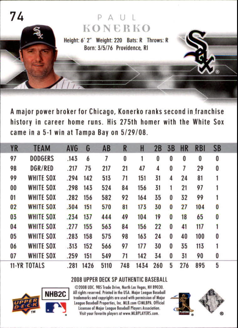 2008 SP Authentic Baseball Card Pick - Picture 149 of 208