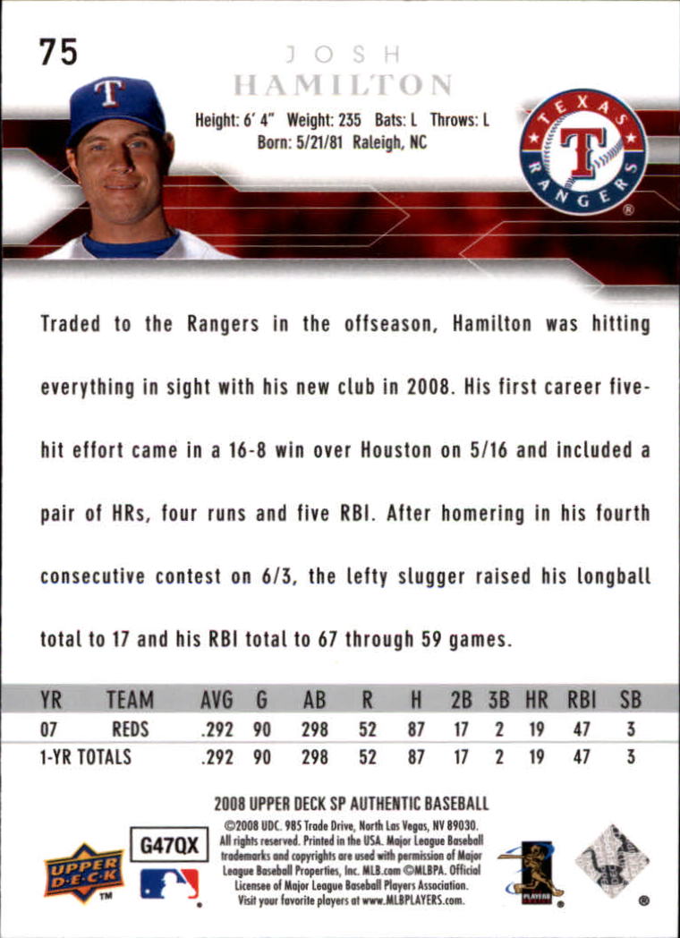 2008 SP Authentic Baseball Card Pick - Picture 151 of 208