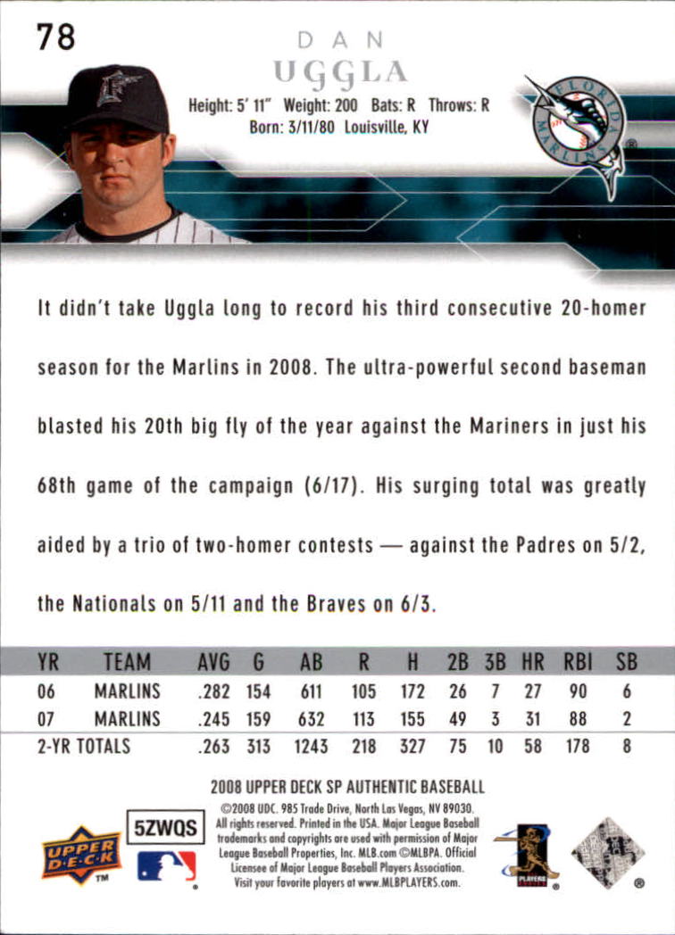 2008 SP Authentic Baseball Card Pick - Picture 157 of 208