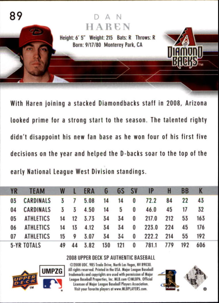 2008 SP Authentic Baseball Card Pick - Picture 179 of 208