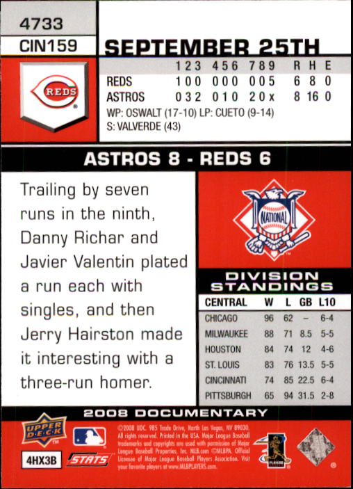 2008 Upper Deck Documentary Baseball Card Pick 4716-4936 - Picture 29 of 299