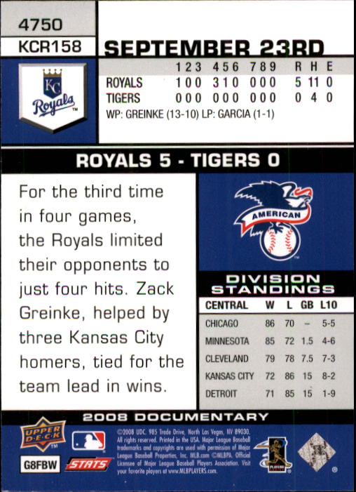 2008 Upper Deck Documentary Baseball Card Pick 4716-4936 - Picture 55 of 299