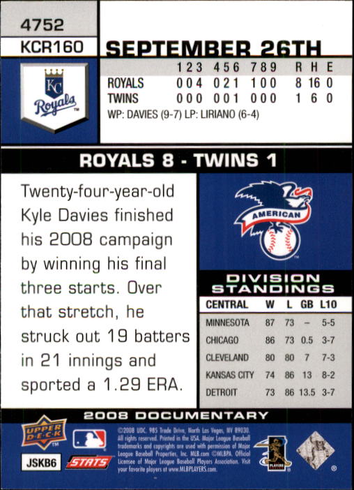 2008 Upper Deck Documentary Baseball Card Pick 4716-4936 - Picture 57 of 299