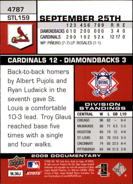 2008 Upper Deck Documentary Baseball Card Pick 4716-4936 - Picture 107 of 299