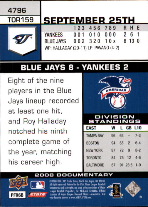 2008 Upper Deck Documentary Baseball Card Pick 4716-4936 - Picture 123 of 299