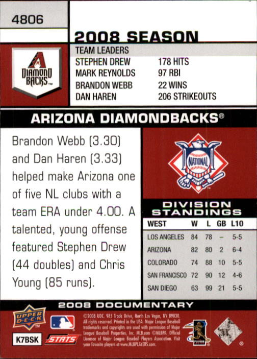 2008 Upper Deck Documentary Baseball Card Pick 4716-4936 - Picture 143 of 299