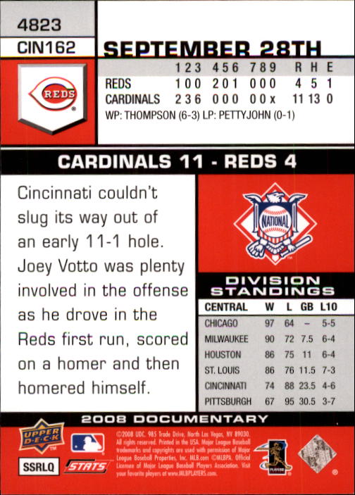 2008 Upper Deck Documentary Baseball Card Pick 4716-4936 - Picture 173 of 299