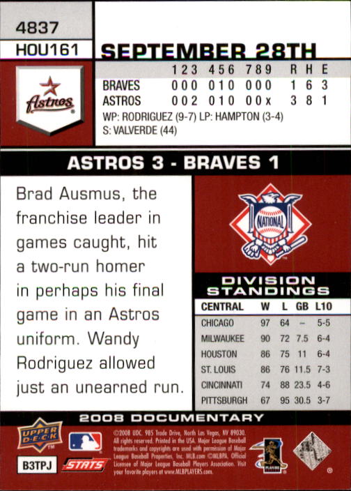 2008 Upper Deck Documentary Baseball Card Pick 4716-4936 - Picture 197 of 299