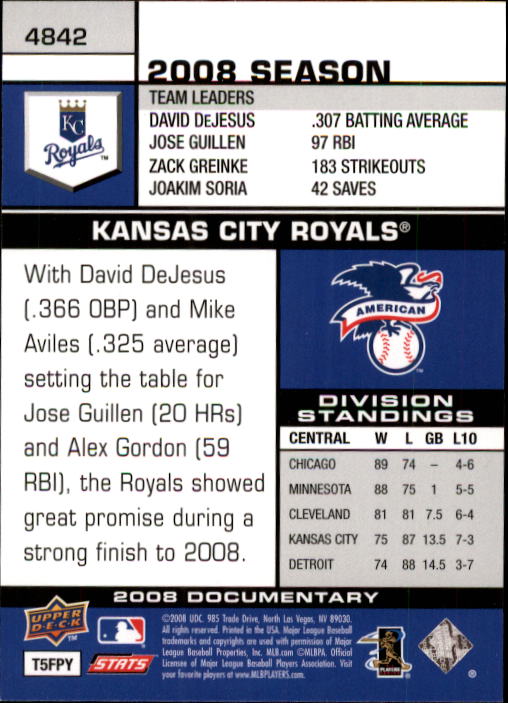 2008 Upper Deck Documentary Baseball Card Pick 4716-4936 - Picture 207 of 299