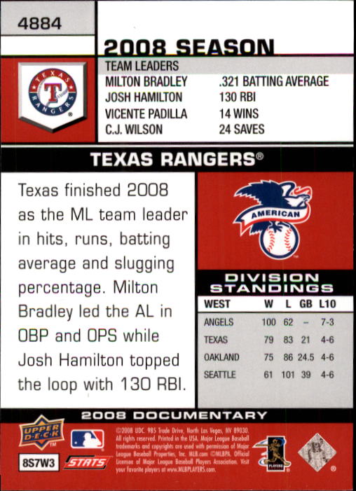 2008 Upper Deck Documentary Baseball Card Pick 4716-4936 - Picture 277 of 299