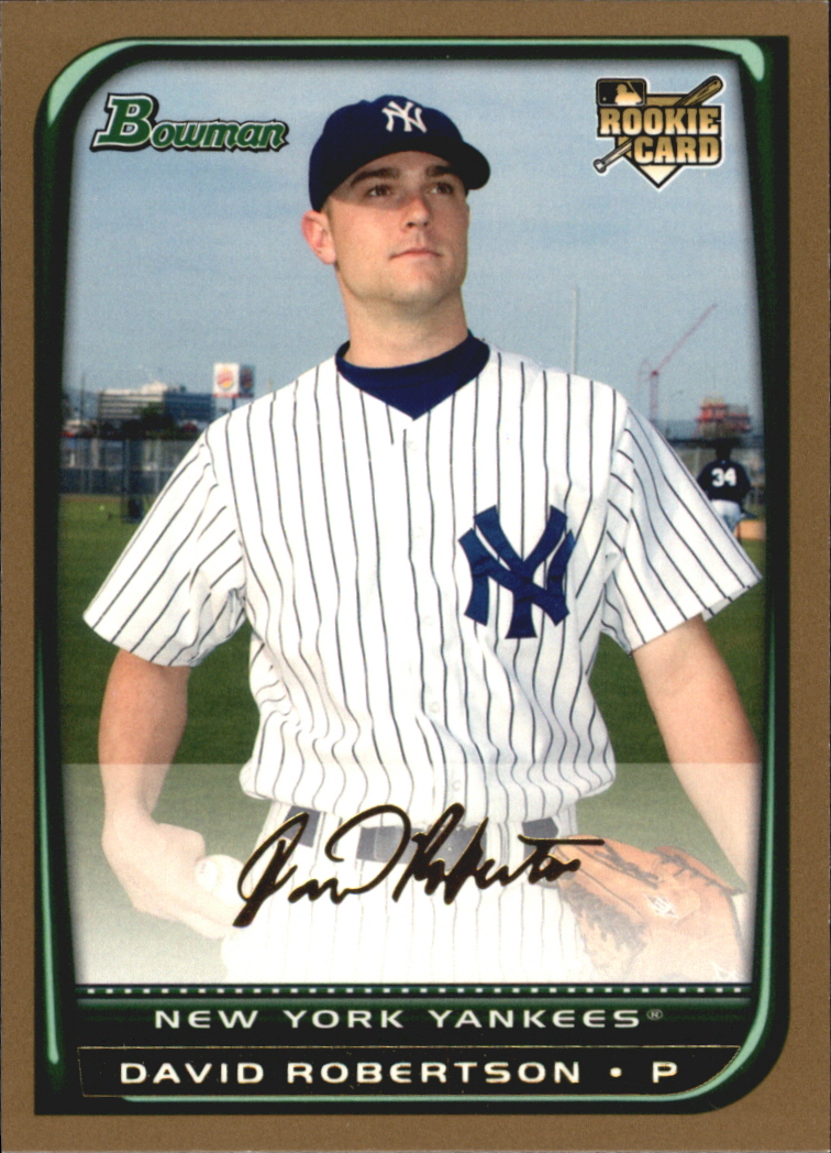 2008 Bowman Draft Picks & Prospects - Gold #BDP48 David Robertson (RC)