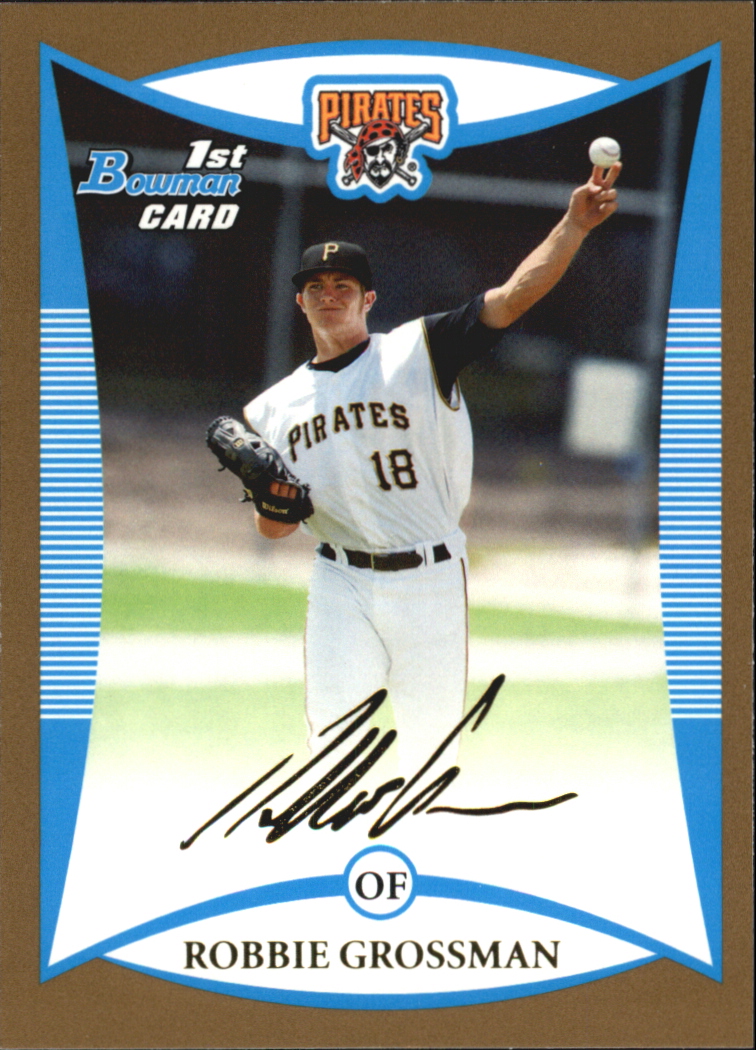 2008 Bowman Draft Picks & Prospects - Gold #BDP48 David Robertson (RC)