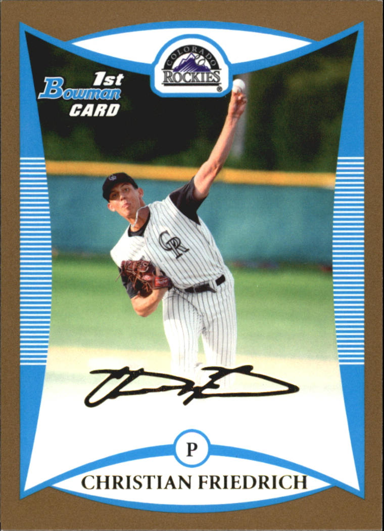 2008 Bowman Draft Picks & Prospects - Gold #BDP48 David Robertson (RC)