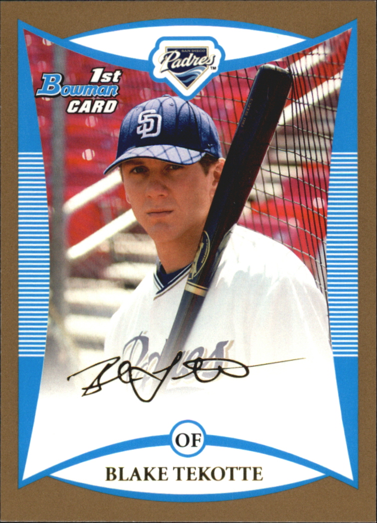 2008 Bowman Draft Baseball Part 2 Paper Parallel Cards - Picture 100 of 159