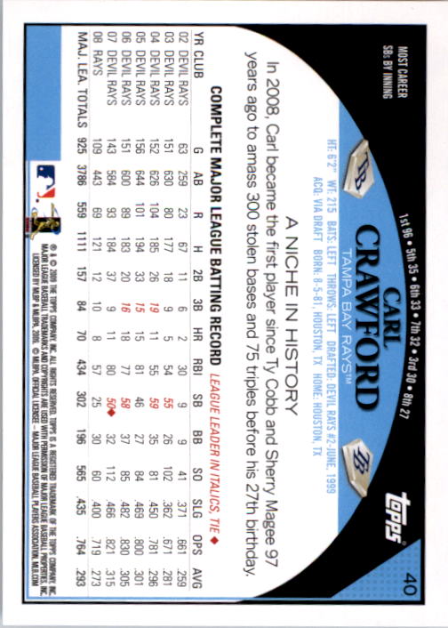 A1809- 2009 Topps Baseball Card #s 1-251 +Rookies -You Pick- 15+ FREE US SHIP - Picture 79 of 499