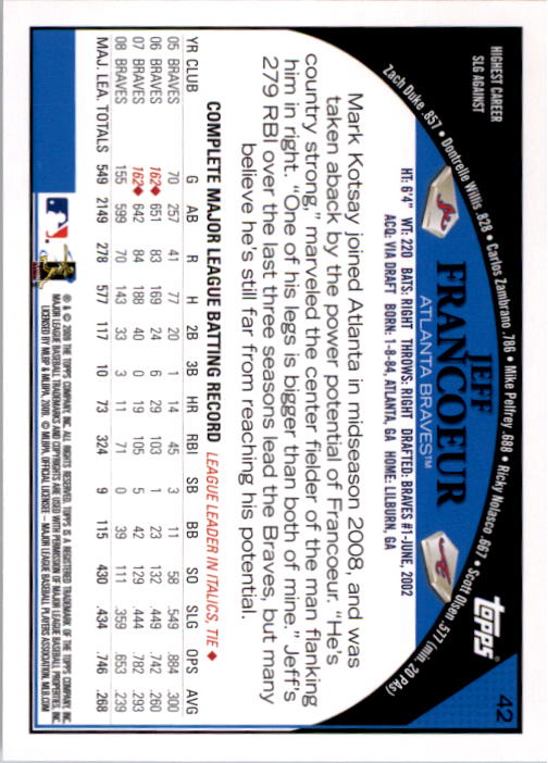 A1809- 2009 Topps Baseball Card #s 1-251 +Rookies -You Pick- 15+ FREE US SHIP - Picture 83 of 499