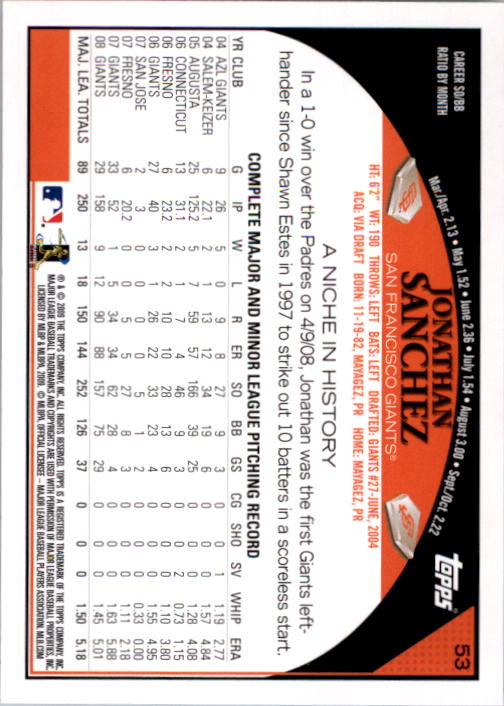 A1809- 2009 Topps Baseball Card #s 1-251 +Rookies -You Pick- 15+ FREE US SHIP - Picture 105 of 499