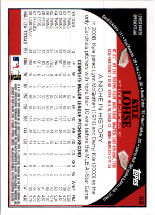 A1809- 2009 Topps Baseball Card #s 1-251 +Rookies -You Pick- 15+ FREE US SHIP - Picture 135 of 499