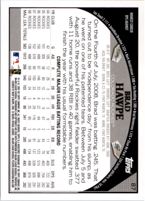 A1809- 2009 Topps Baseball Card #s 1-251 +Rookies -You Pick- 15+ FREE US SHIP - Picture 173 of 499