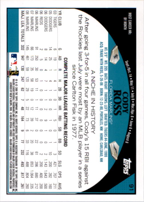 A1809- 2009 Topps Baseball Card #s 1-251 +Rookies -You Pick- 15+ FREE US SHIP - Picture 181 of 499