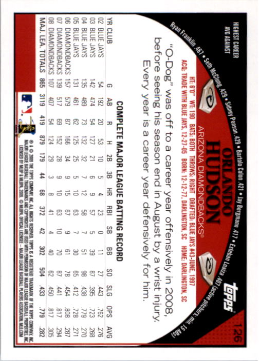 A1809- 2009 Topps Baseball Card #s 1-251 +Rookies -You Pick- 15+ FREE US SHIP - Picture 251 of 499