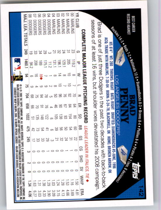 A1809- 2009 Topps Baseball Card #s 1-251 +Rookies -You Pick- 15+ FREE US SHIP - Picture 283 of 499