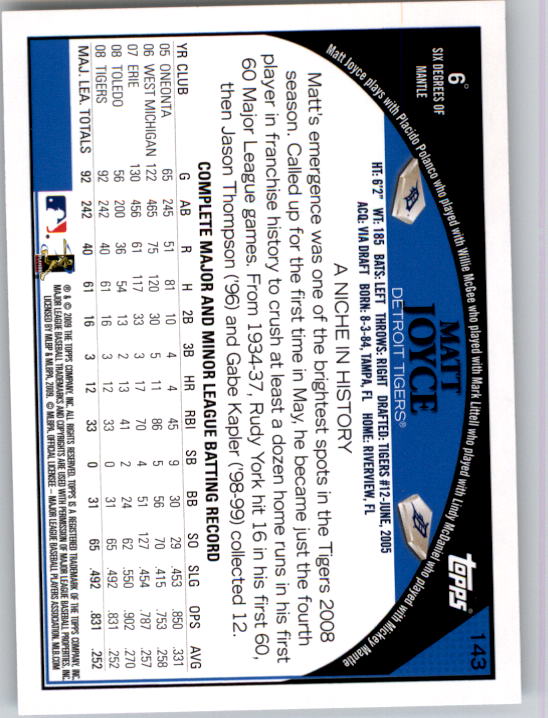 A1809- 2009 Topps Baseball Card #s 1-251 +Rookies -You Pick- 15+ FREE US SHIP - Picture 285 of 499