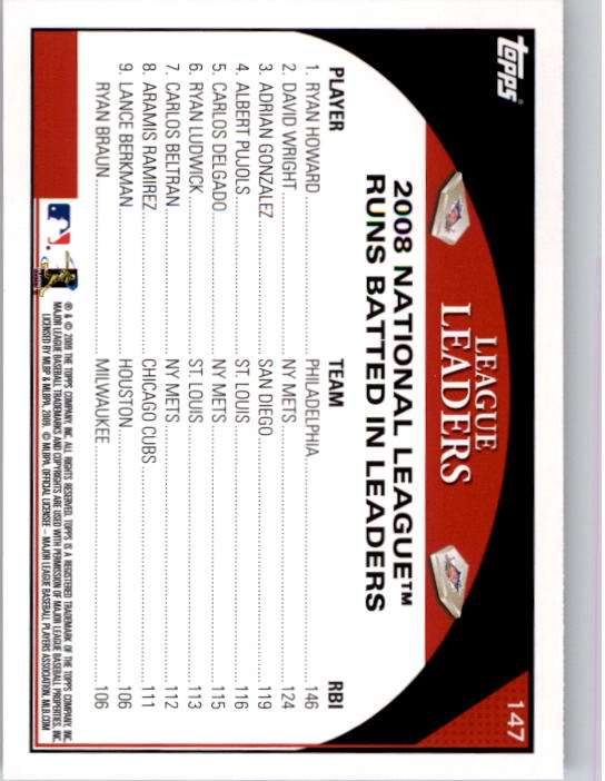 A1809- 2009 Topps Baseball Card #s 1-251 +Rookies -You Pick- 15+ FREE US SHIP - Picture 293 of 499