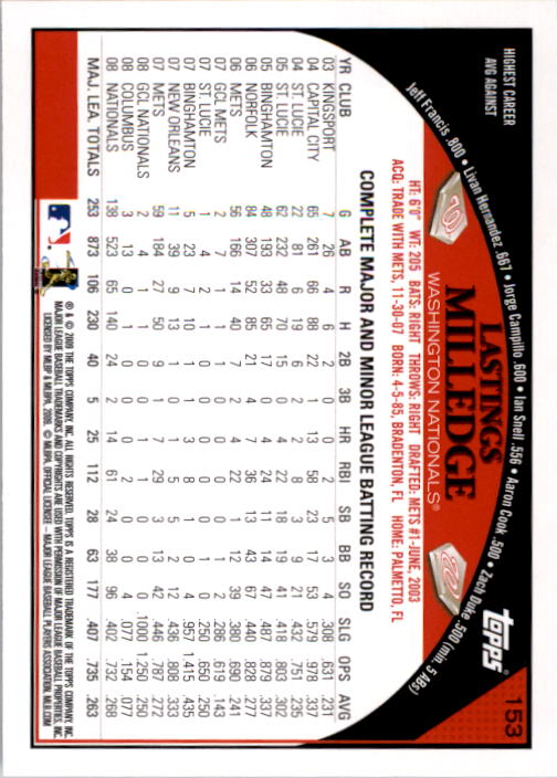 A1809- 2009 Topps Baseball Card #s 1-251 +Rookies -You Pick- 15+ FREE US SHIP - Picture 305 of 499