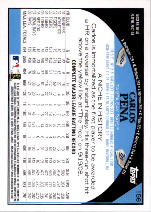 A1809- 2009 Topps Baseball Card #s 1-251 +Rookies -You Pick- 15+ FREE US SHIP - Picture 311 of 499
