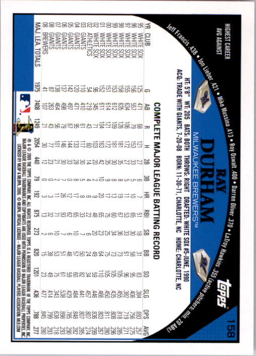 A1809- 2009 Topps Baseball Card #s 1-251 +Rookies -You Pick- 15+ FREE US SHIP - Picture 315 of 499