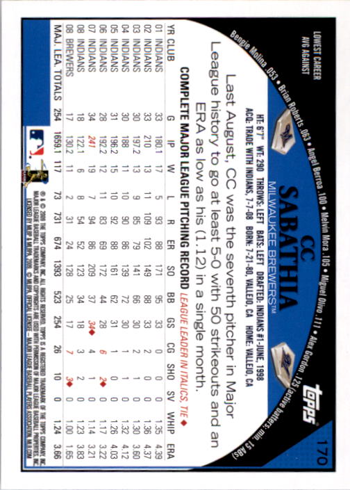 A1809- 2009 Topps Baseball Card #s 1-251 +Rookies -You Pick- 15+ FREE US SHIP - Picture 339 of 499