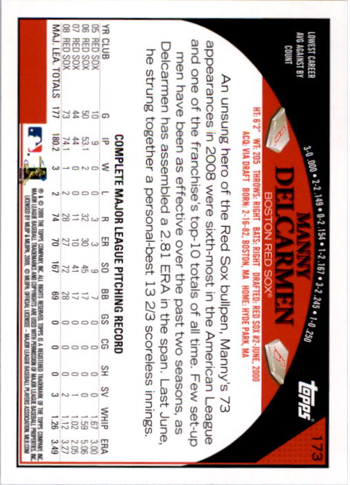 A1809- 2009 Topps Baseball Card #s 1-251 +Rookies -You Pick- 15+ FREE US SHIP - Picture 345 of 499