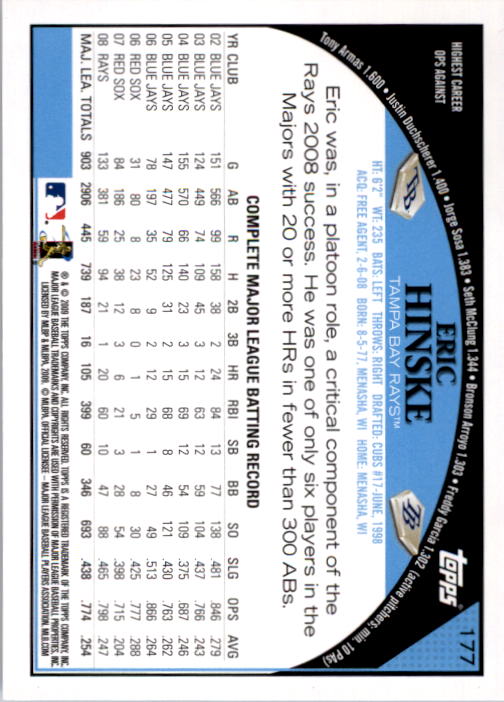 A1809- 2009 Topps Baseball Card #s 1-251 +Rookies -You Pick- 15+ FREE US SHIP - Picture 353 of 499