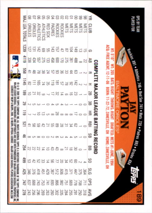 A1809- 2009 Topps Baseball Card #s 1-251 +Rookies -You Pick- 15+ FREE US SHIP - Picture 377 of 499