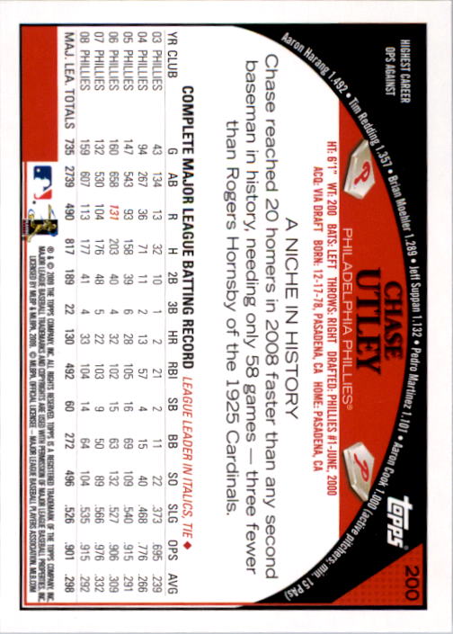 A1809- 2009 Topps Baseball Card #s 1-251 +Rookies -You Pick- 15+ FREE US SHIP - Picture 399 of 499